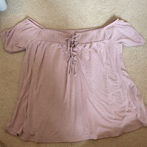 Lace up front top from AE